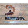 Lot de 3 morceaux de cuir de crocodile brun - Cuir en Stock