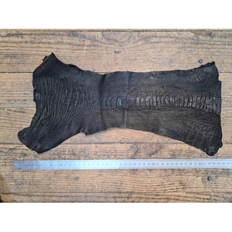 Lot de 2 pattes d'autruche - A - Marron/Noir - Cuir en Stock