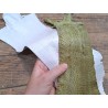 Lot de 2 pattes d'autruche - F - Blanc/Vert - Cuir en Stock