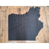 Grand morceau de cuir de vache grainé - Noir mat - A - Cuir en Stock