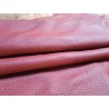 Demi-peau de cuir de veau grainé - Rouge grenat- A