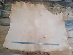 Collet de cuir de vache naturel – Tannage végétal 2ᵉ choix