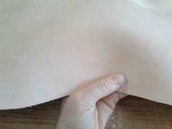 Collet de vache tannage végétal nubuck - Naturel