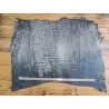Collet de vache tannage végétal - Noir délavé - Cuir en Stock