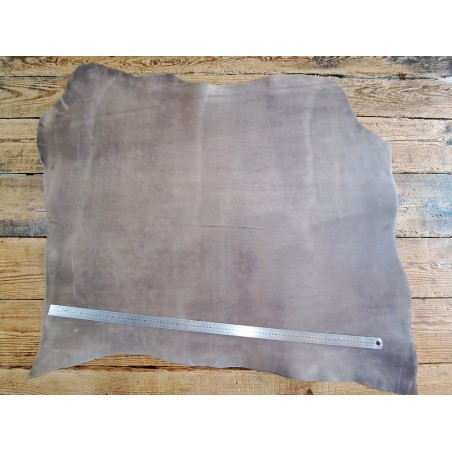 Collet de vache tannage végétal nuancé - Bison - Cuir en Stock