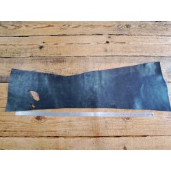 Grand morceau de collet tannage végétal - Noir - Cuir en Stock