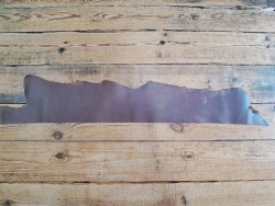 Bande de collet tannage végétal grainé nuancé - Marron - Cuir en Stock