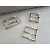 LOT de 3 boucles de ceinture - G - Nickelé - 30mm / 35mm / 40mm
