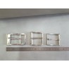 LOT de 3 boucles de ceinture - G - Nickelé - 30mm / 35mm / 40mm