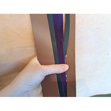Lot de 5 bandes de cuir classique ou à effet - 2ème choix