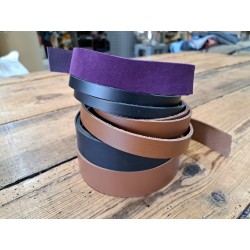 Lot de 5 bandes de cuir classique ou à effet - 2ème choix