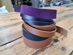 Lot de 5 bandes de cuir classique ou à effet - 2ème choix