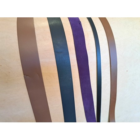 Lot de 5 bandes de cuir classique ou à effet - 2ème choix