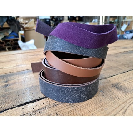 Lot de 5 bandes de cuir classique ou à effet - 2ème choix