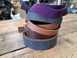 Lot de 5 bandes de cuir classique ou à effet - 2ème choix
