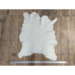 Peau de cuir de mouton crispé - blanc chantilly- maroquinerie ou vêtement - Cuirenstock
