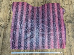 Peau de veau velours serpent - rose - maroquinerie - cuirenstock