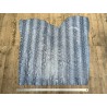 Peau de veau velours serpent - bleu - maroquinerie - cuirenstock