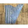 Peau de veau velours serpent - bleu - maroquinerie - cuir en stock