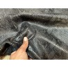 Peau de veau velours serpent - gris anthracite - maroquinerie - Cuir en stock