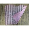 Peau de veau velours serpent - rose clair - maroquinerie - cuir en stock