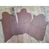 Lot de 3 peaux de cuir stretch identiques - Noisette