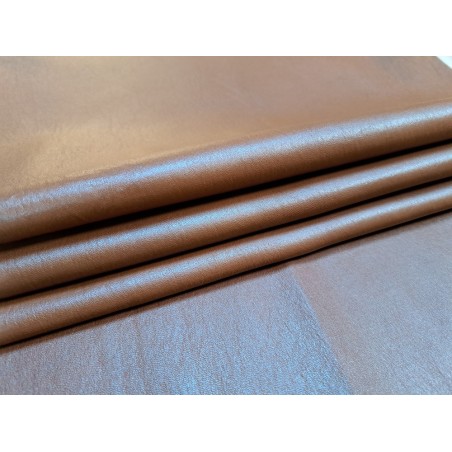 Lot de 3 peaux de cuir stretch identiques - Noisette