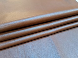 Lot de 3 peaux de cuir stretch identiques - Noisette