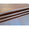 Lot de 3 peaux de cuir stretch identiques - Noisette