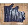 Demi-peau de cuir de vachette grain façon serpent - bleu - maroquinerie - Cuir en Stock