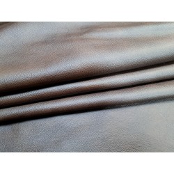 Bande de cuir de vache grainée nuancé - marron - maroquinerie - ameublement - Cuir en Stock