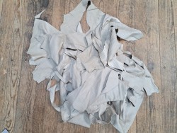 chutes de cuir - agneau - écru - maroquinerie - vêtements - cuirenstock
