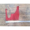 Grand morceau de cuir de requin - Rouge - accessoire - bijoux - cuir en stock