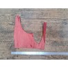 Grand morceau de cuir de requin - Rouge - accessoire - bijoux - cuirenstock