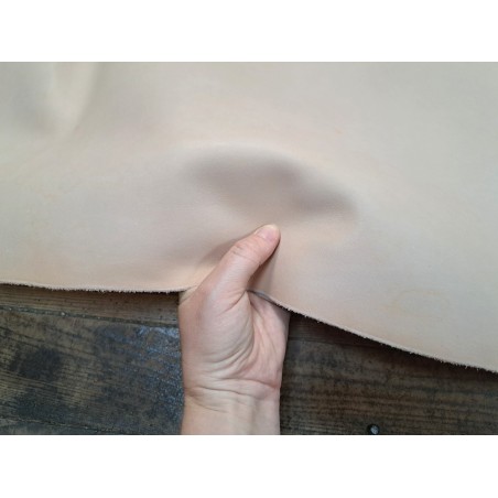 bande de vache lisse - naturel - tannage végétal - maroquinerie - accessoires - cuirenstock