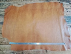 Collet de vache tannage végétal grainé - Caramel