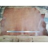 Collet de vache tannage végétal nuancé - Brun de noyer - Cuir en Stock