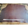 Demi collet de vache tannage végétal grainé -Châtaigne- Cuir en Stock