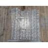Peau de veau velours serpent - gris clair - doré - maroquinerie - cuir en stock