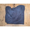 Peau de veau velours noir - paillette - bleu - maroquinerie - cuir en stock