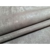 Peau de veau velours taupe - paillette - argenté - maroquinerie - cuirenstock