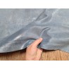 Peau de veau velours bleu jeans - paillette - argent - maroquinerie - Cuirenstock
