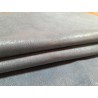 Peau de veau velours bleu jeans - paillette - argent - maroquinerie - cuirenstock