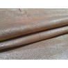 Peau de veau velours brun gold - paillette - doré - argent - maroquinerie - cuirenstock