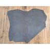 Peau de veau velours gris - zèbre - maroquinerie - cuirenstock