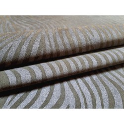 Peau de veau velours gris - zèbre - maroquinerie - cuirenstock