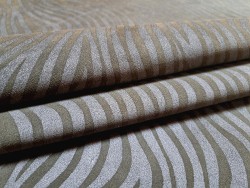 Peau de veau velours gris - zèbre - maroquinerie - cuirenstock