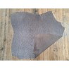 Peau de veau velours brun taupe - zèbre - maroquinerie - cuirenstock