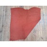 Peau de veau velours brique - crocodile- maroquinerie - cuirenstock