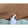 Peau de veau velours brun - crocodile- maroquinerie - Cuirenstock